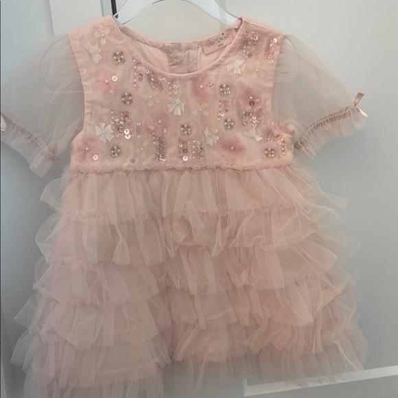 strapless open back dress Pink Minnie Mouse Dress for Girls 12